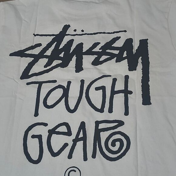 Stüssy “Tough Gear” Tee – White – Size M – New With Tags - Picture 5 of 5